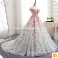 Flower Ball Gown Wedding Dress 2017 Bridal Dress Real Photo Puffy Bridal Dress 2017 Wedding Gown